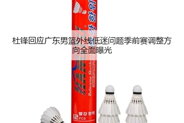 杜锋回应广东男篮外线低迷问题季前赛调整方向全面曝光